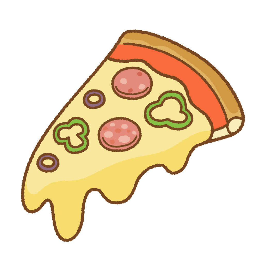 ピザ屋さんのピザセット